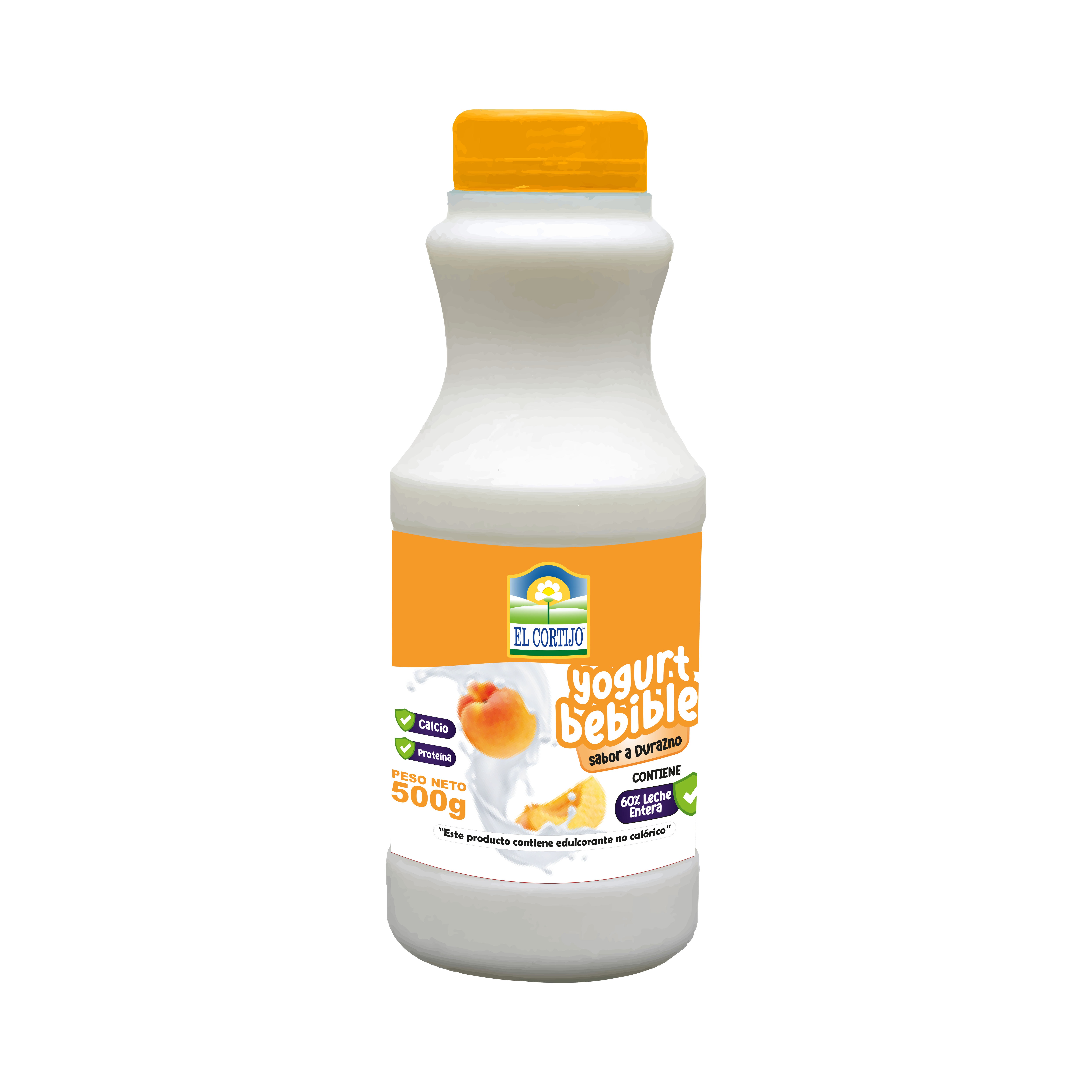 leche semidescremada el cortijo 500 g durazno