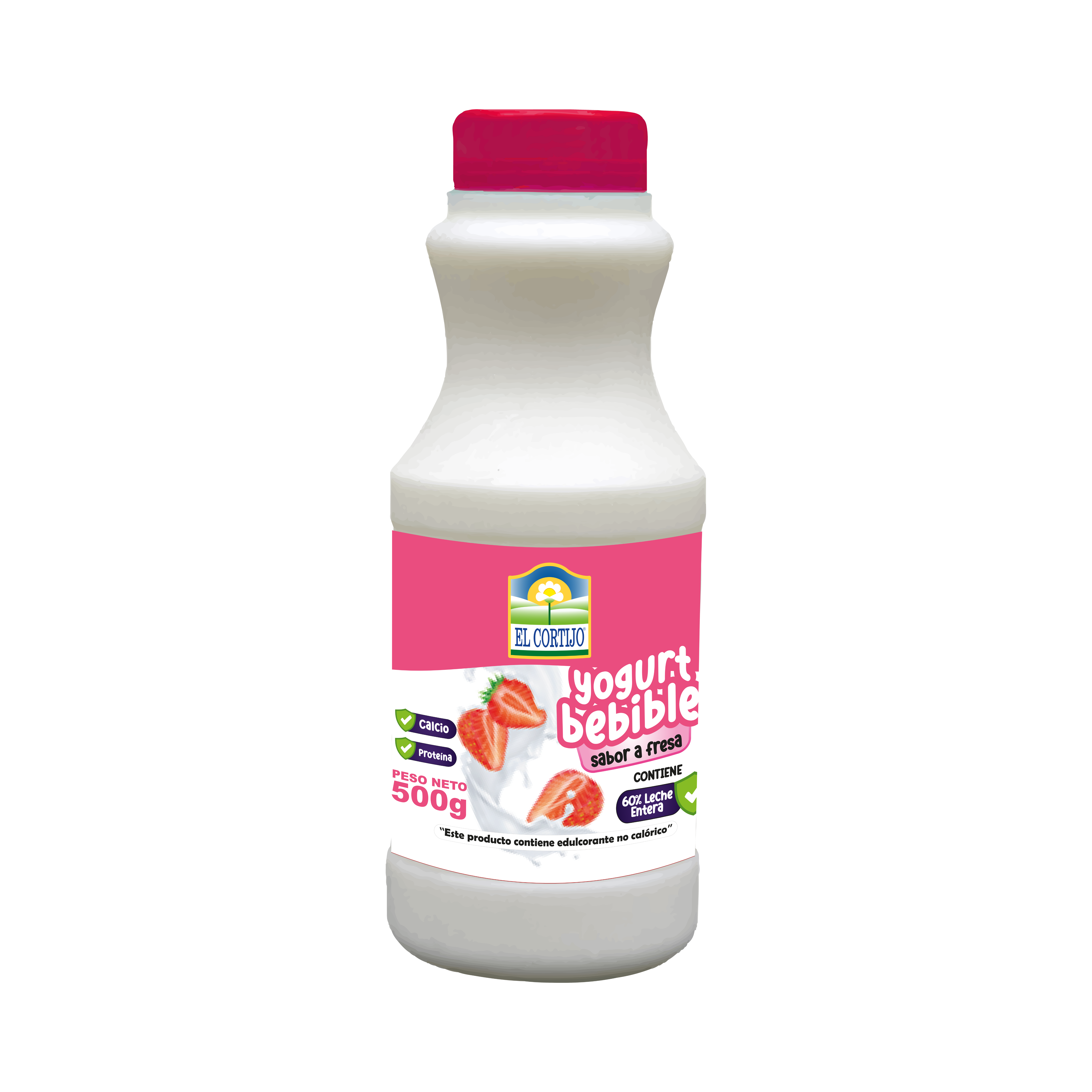 leche semidescremada el cortijo 500 g fresa