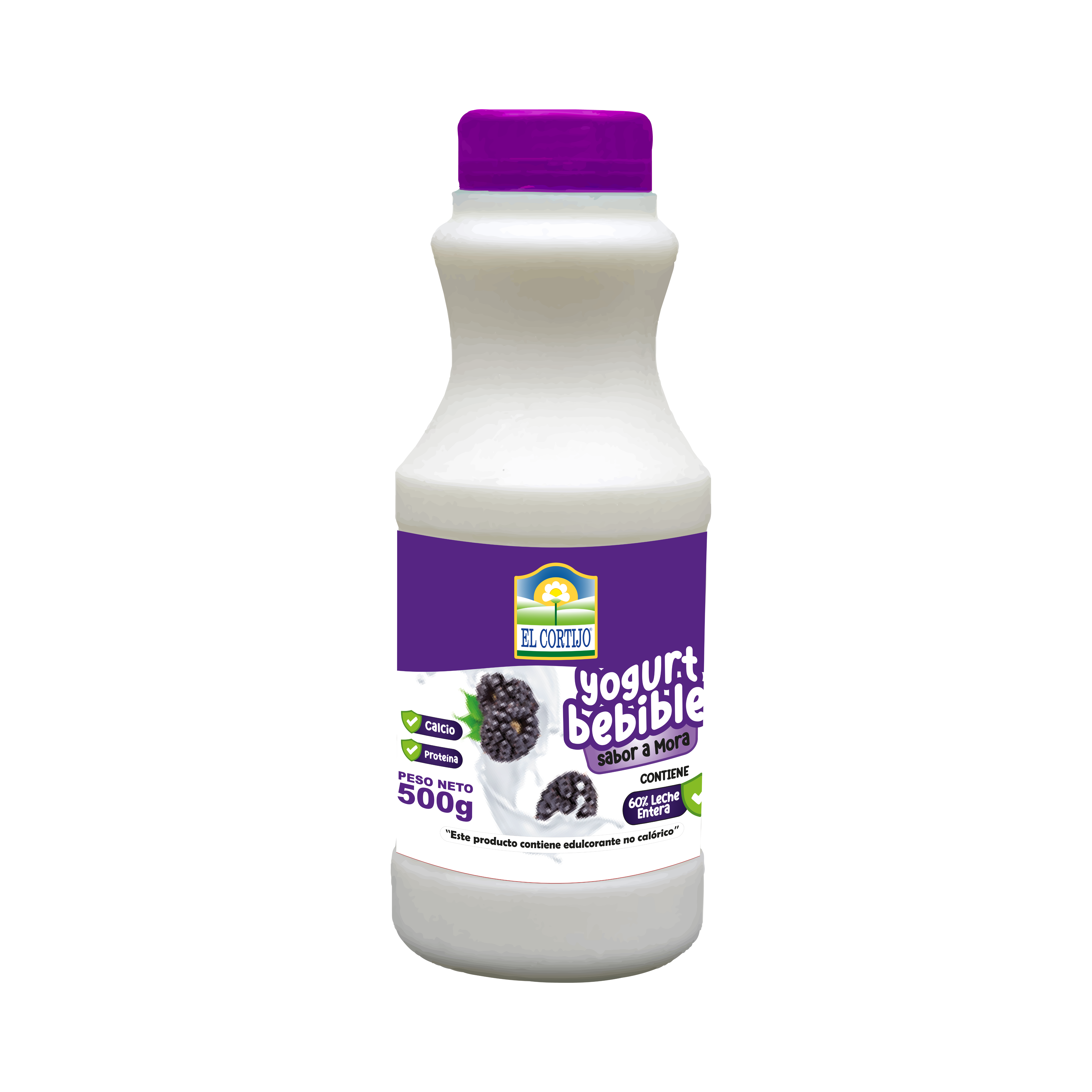 leche semidescremada el cortijo 500 g mora