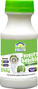 Yogurt 250 G bebible sabor a guanábana